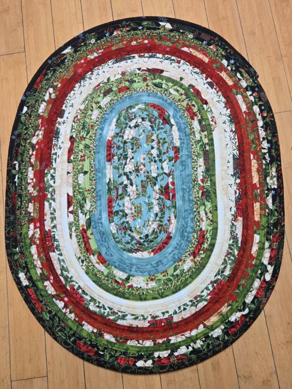 Quilted Rug Handmade Gift for Christmas Present for Birthday Gift for Dorm Holid